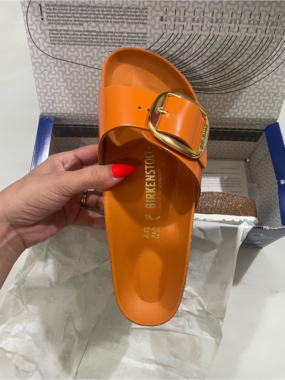 Birkenstock Madrid Big Buckle High Shine Sandals Size EURO 40 - Picture 4 of 7